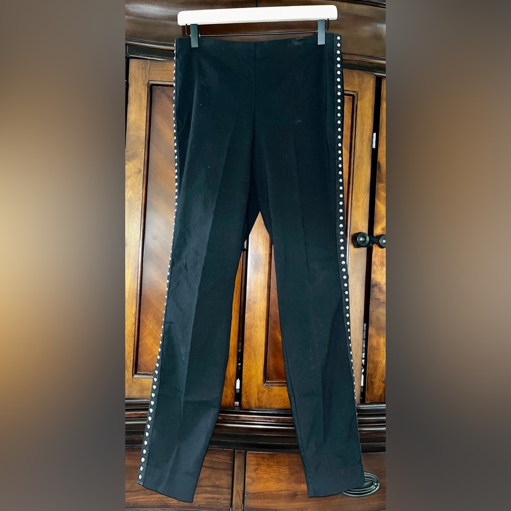INC Black 🖤 Silver 🪙 Studded Pants Size 8